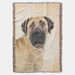 Boerboel-Malerei - Niedliche Original Hunde-Kunst Decke