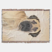 Boerboel-Malerei - Niedliche Original Hunde-Kunst Decke (Vorderseite)