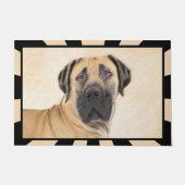 Boerboel-Malerei - Niedliche Original Hunde-Kunst Fußmatte (Vorderseite)