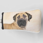 Boerboel-Malerei - Niedliche Original Hunde-Kunst Golf Headcover (Vorderseite)