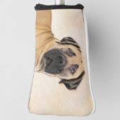 Boerboel-Malerei - Niedliche Original Hunde-Kunst Golf Headcover (Rotieren 90)