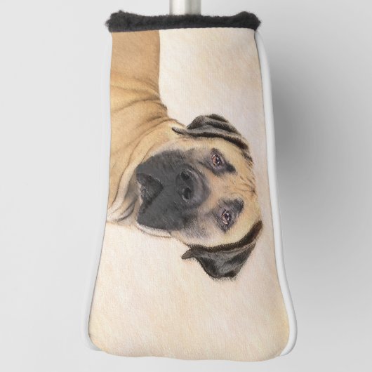 Boerboel-Malerei - Niedliche Original Hunde-Kunst Golf Headcover (Rotieren 90)