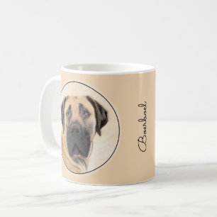 Boerboel-Malerei - Niedliche Original Hunde-Kunst Kaffeetasse