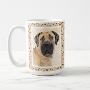 Boerboel-Malerei - Niedliche Original Hunde-Kunst Kaffeetasse