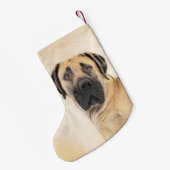 Boerboel-Malerei - Niedliche Original Hunde-Kunst Kleiner Weihnachtsstrumpf (Rückseite (Hängend))