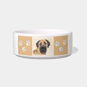 Boerboel-Malerei - Niedliche Original Hunde-Kunst Napf