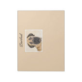 Boerboel-Malerei - Niedliche Original Hunde-Kunst Notizblock (Rotiert)