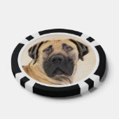 Boerboel-Malerei - Niedliche Original Hunde-Kunst Pokerchips (Einzeln)