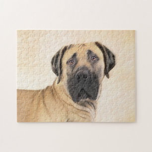 Boerboel-Malerei - Niedliche Original Hunde-Kunst Puzzle