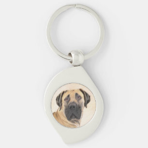 Boerboel-Malerei - Niedliche Original Hunde-Kunst Schlüsselanhänger