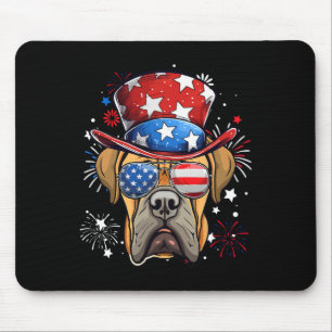 Boerboel Patriotic USA Flag 4. Juli Hund Lover Mousepad
