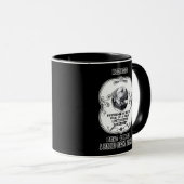 Boerboel Schwarz-Weiß-Hund Tribut Tasse (VorderseiteRechts)