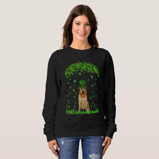 Boerboel St Patricks Day Lover Irish Shamrock Dog Sweatshirt (Vorne ganz)