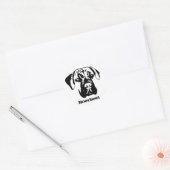 Boerboel-Sticker Runder Aufkleber (Umschlag)