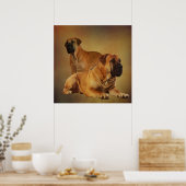 Boerboel - Südafrikanischer Mastiff Poster (Küche)