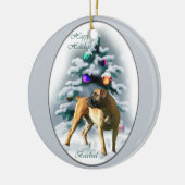 Boerboel Weihnachtsgeschenke Ornament (Links)