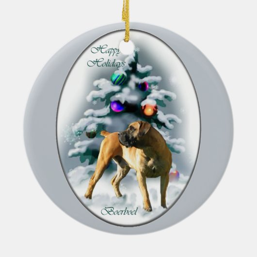 Boerboel Weihnachtsgeschenke Ornament (Hinten)