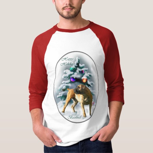 Boerboel Weihnachtsgeschenke T-Shirt (Vorderseite)