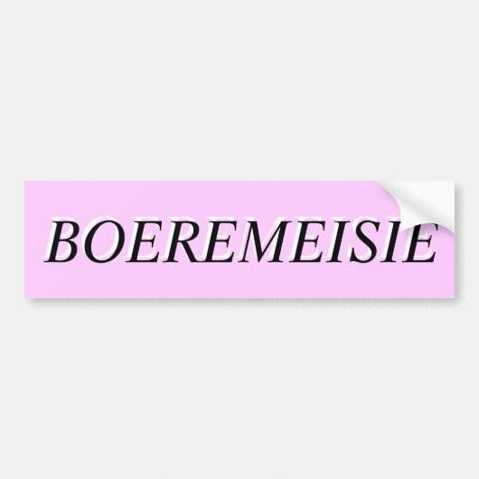 BOEREMEISIE AUTOAUFKLEBER (Vorne)