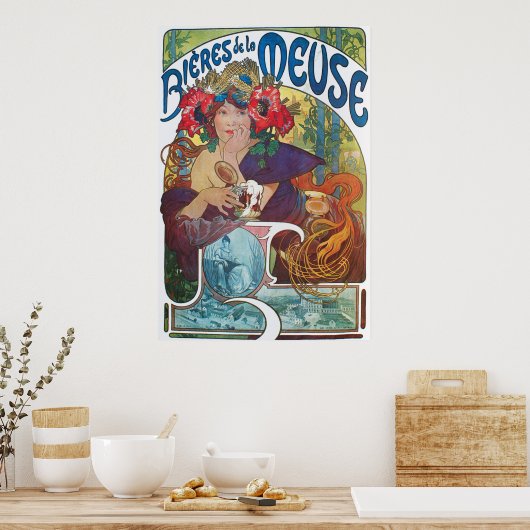Boeres de la Meuse Art Nouveau Poster (Küche)