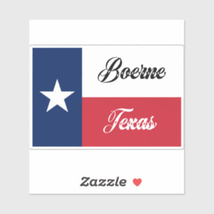 Boerne Texas Flag Aufkleber