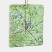 Boerne TX Topo Karte Keramikornament (Rechts)