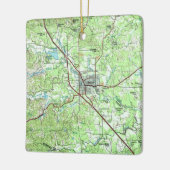 Boerne TX Topo Karte Keramikornament (Links)