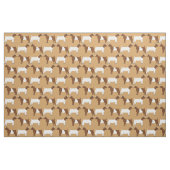 Boerziegen auf Tan Stoff (Fat Quarter (45,7 x 55,9 cm))