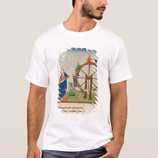 Boethius mit dem Glücksrad T-Shirt (Vorderseite)