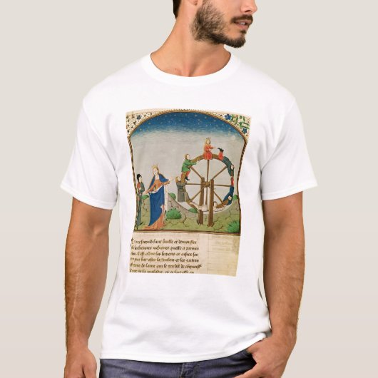 Boethius mit dem Glücksrad T-Shirt (Vorderseite)