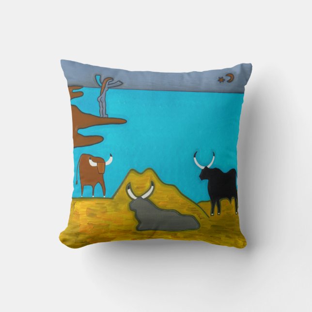 Boeufs d'Italie Kissen (Vorderseite)