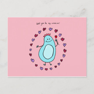 Boey will you be my valentine card feiertagspostkarte