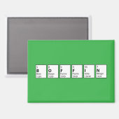 Boffin Egghead Periodensystem Abschluss Magnet (Vorderseite/Rückseite)