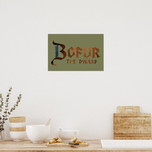 Bofur Name Poster (Küche)