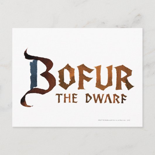 Bofur Name Postkarte (Vorderseite)
