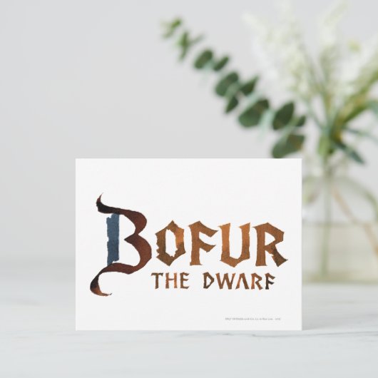 Bofur Name Postkarte (Stehend Vorderseite)