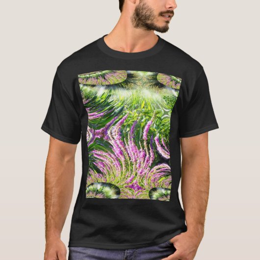 Bog Landscape Fraktal T-Shirt (Vorderseite)