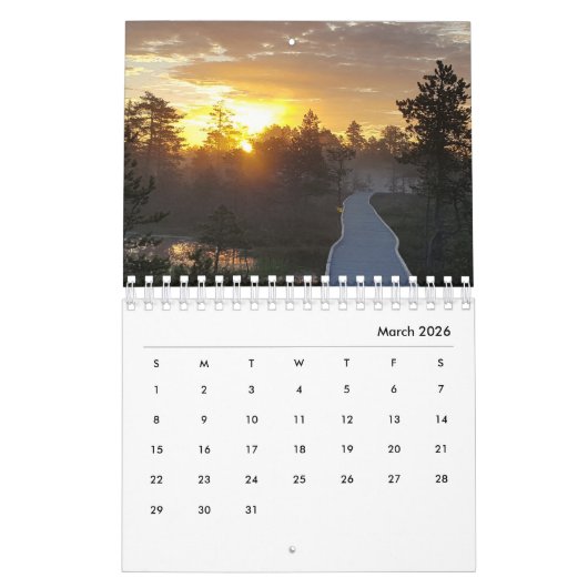 Bog Light Estonian Bogs Kalender (Mär 2026)