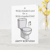 Bog-Standard Vater Happy Birthday Card Karte (Gelbe Blume)