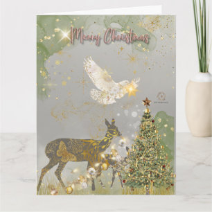 "Boganhues Luxury Print Reindeer" Weihnachtskarte Karte