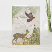 "Boganhues Luxury Print with Reindeer" Karte (Rückseite)