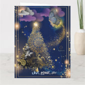 Boganhues Print Christmas Faltkarte Karte (Rückseite)