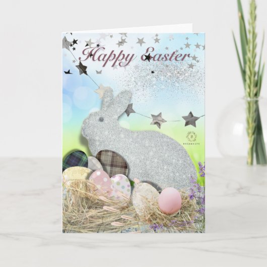 Boganhues Print Easter Bunny Karte (Vorderseite)