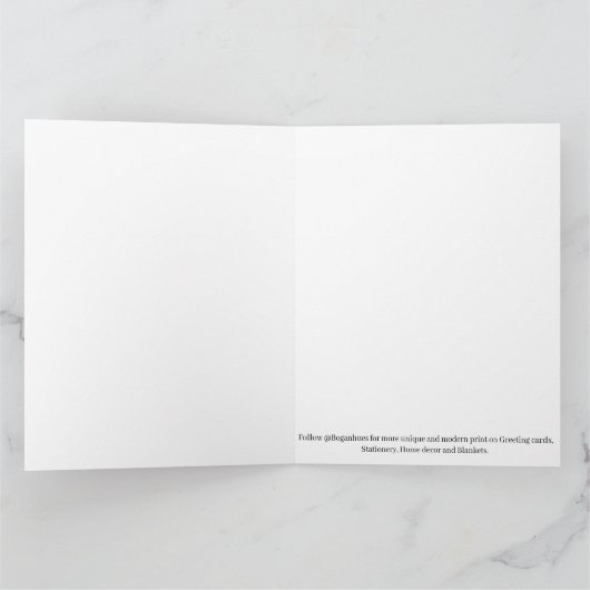 Boganhues Unique Print Karte (Innenseite)