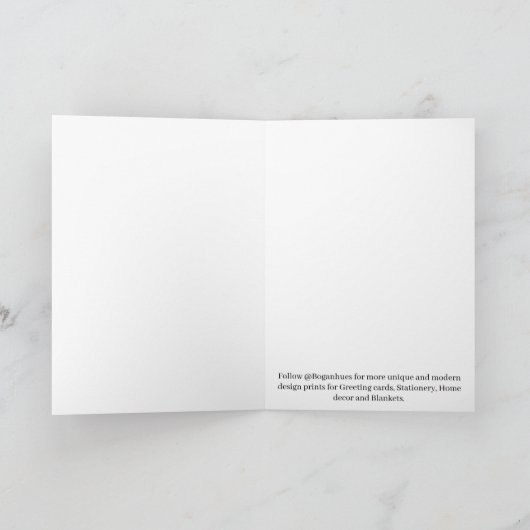 Boganhues Unique Prints Karte (Innenseite)