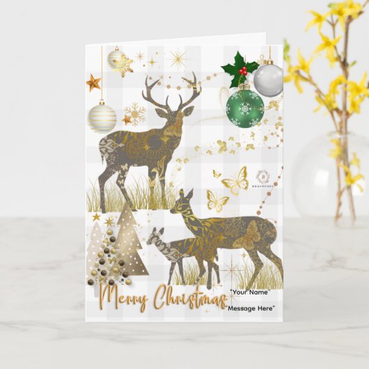 Boganhues Unique Prints Karte (Gelbe Blume)