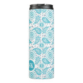 Bogemian Vintager Ethnic Paisley Style Thermosbecher (Rückseite)