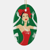 Bogen auf oberster ovaler Verzierung Keramikornament (Rechts)