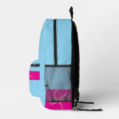 Bogen auf Rosa Bedruckter Rucksack (Rechts)