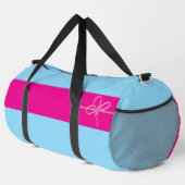 Bogen auf Rosa Groß Duffle Bag (Rechte Ecke)
